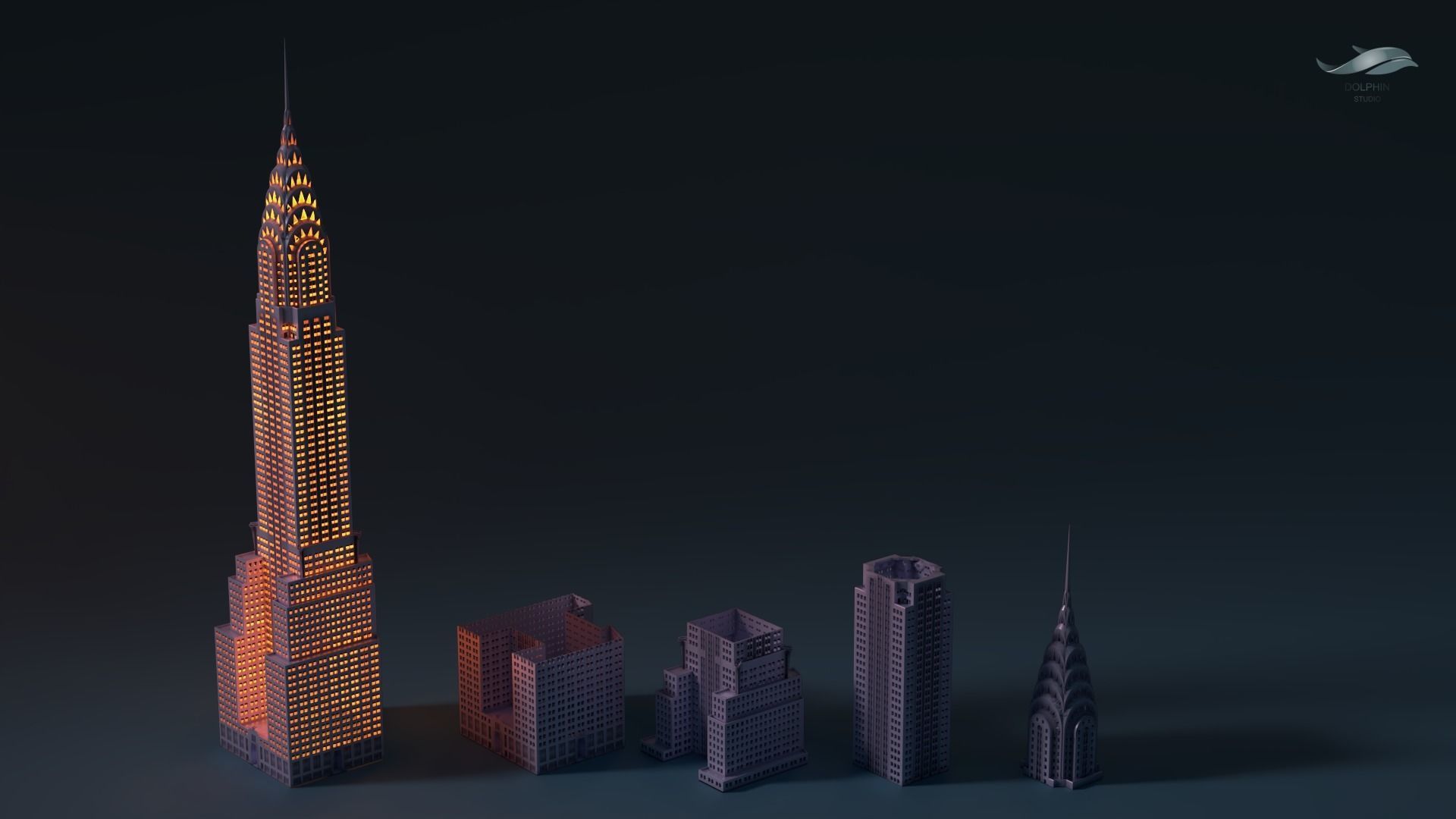 Chrysler Building 3D print model_8