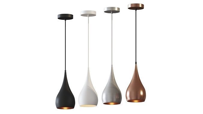 Nora Teardrop Pendant by Orren Ellis 3D model