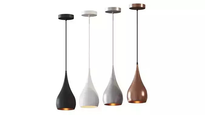 Nora Teardrop Pendant by Orren Ellis 3D model