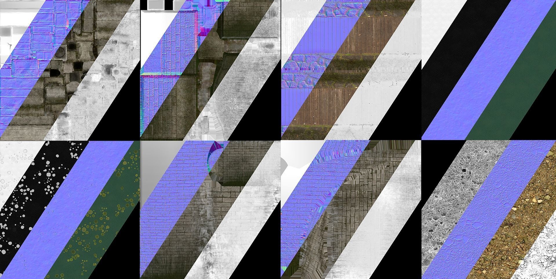 Long Stone Bridge Low-poly 3D model_13