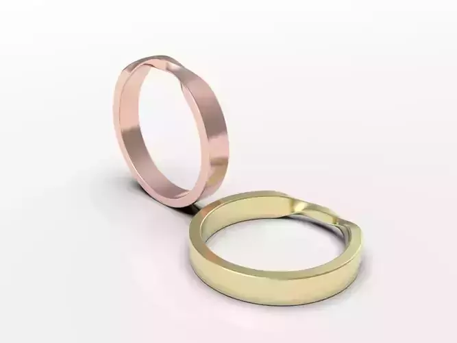 Wedding band up twist
