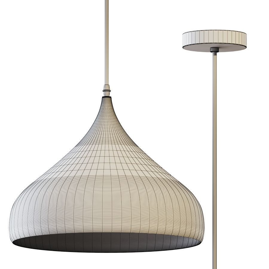 Bartonville Teardrop Pendant by Orren Ellis 3D model_4