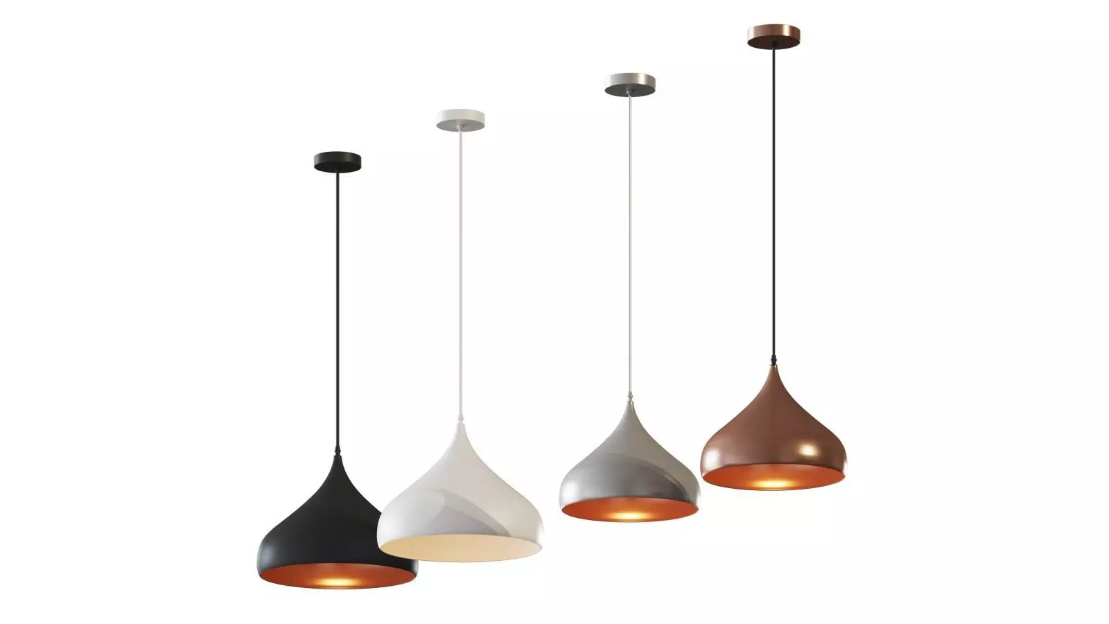 Bartonville Teardrop Pendant by Orren Ellis 3D model_0