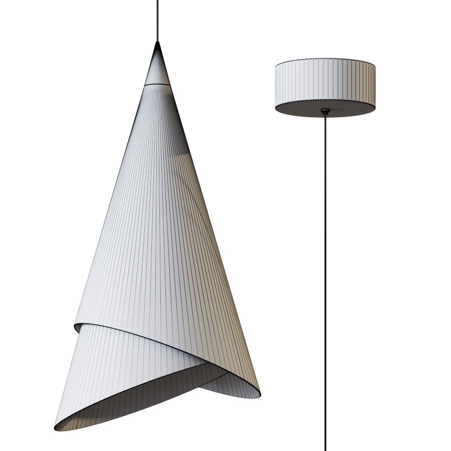 Battista LED Pendant Light by Huxe 3D model_3