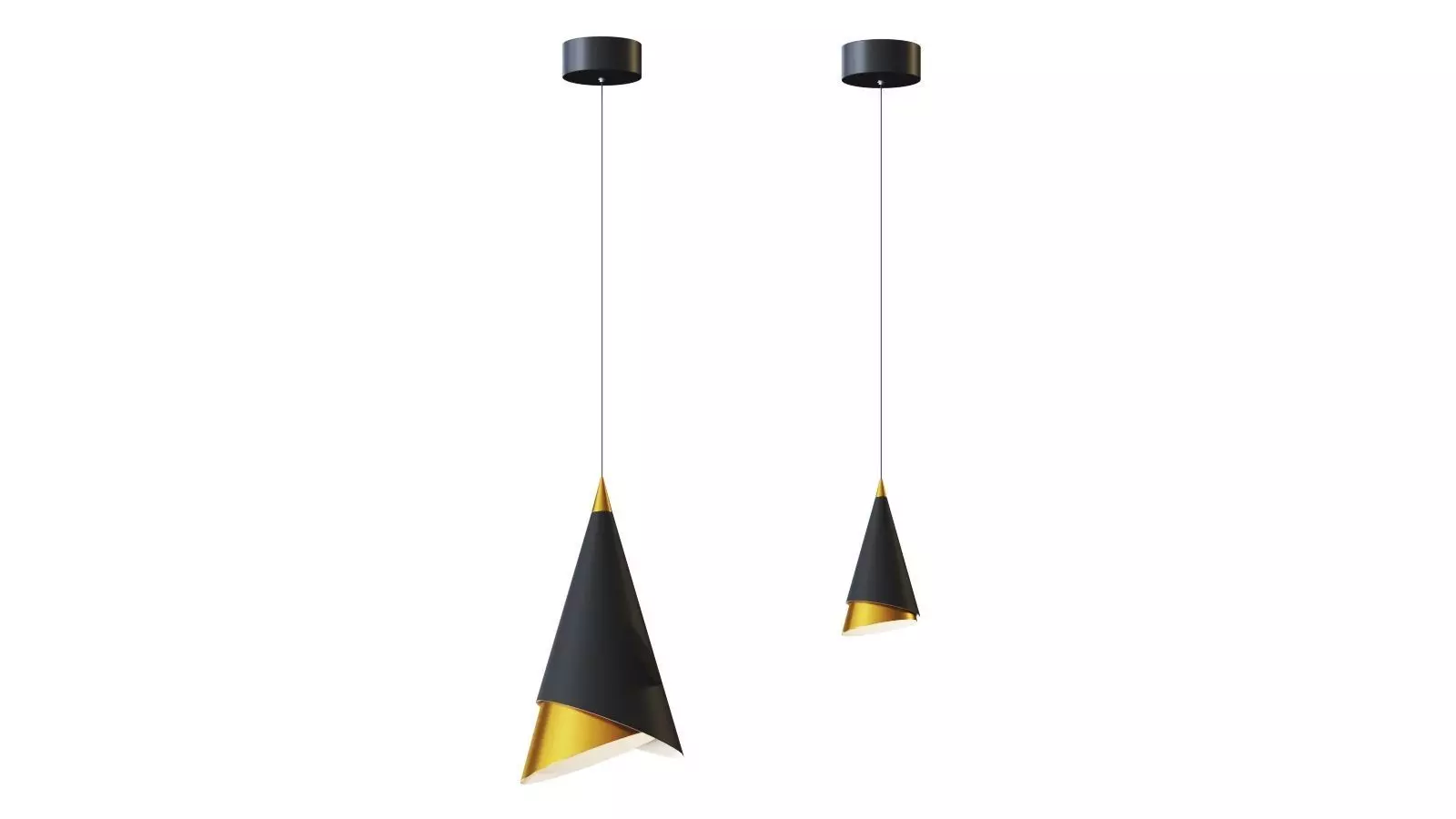 Battista LED Pendant Light by Huxe 3D model_0