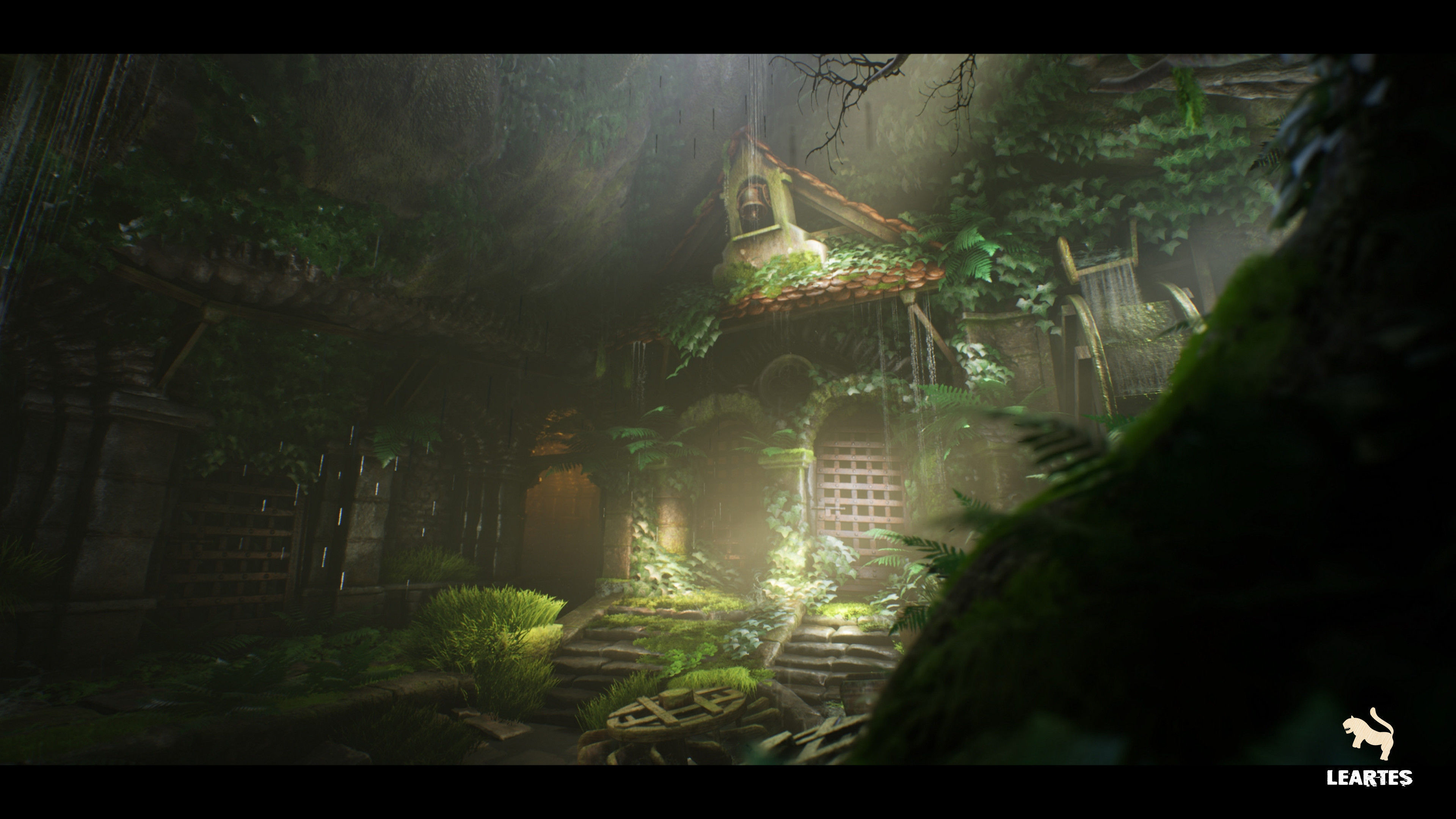 Watermills  Nature Environment Low-poly 3D model_4