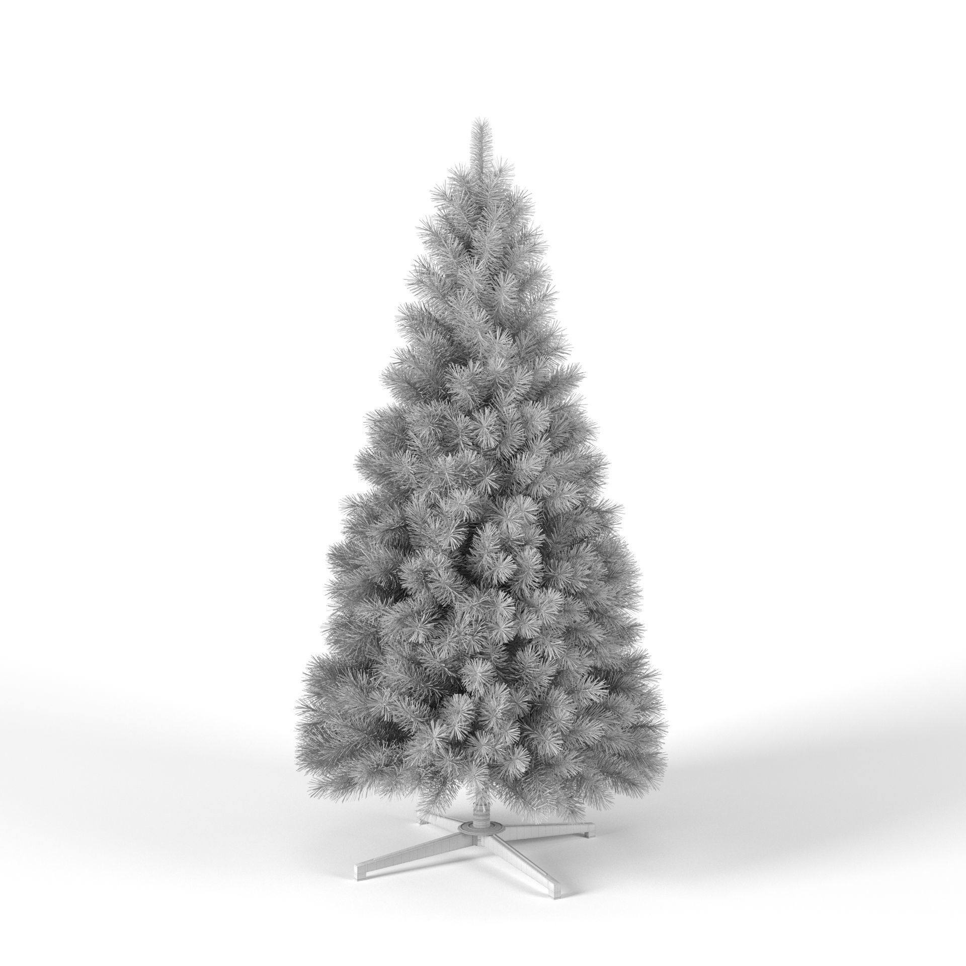 Christmas Tree 7 feet With Lights 3D model_7