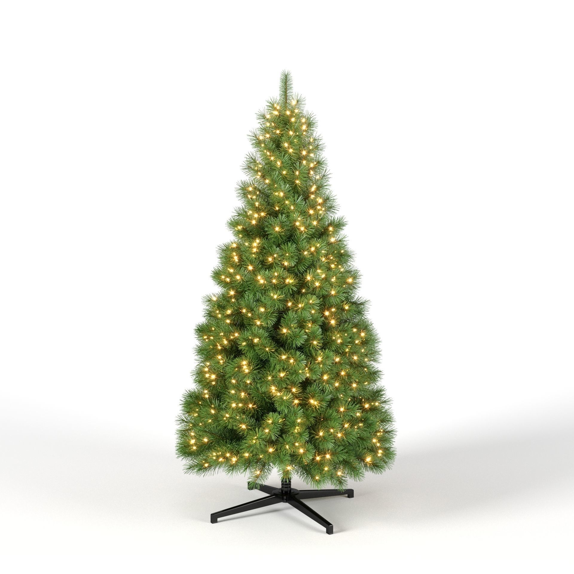 Christmas Tree 7 feet With Lights 3D model_4