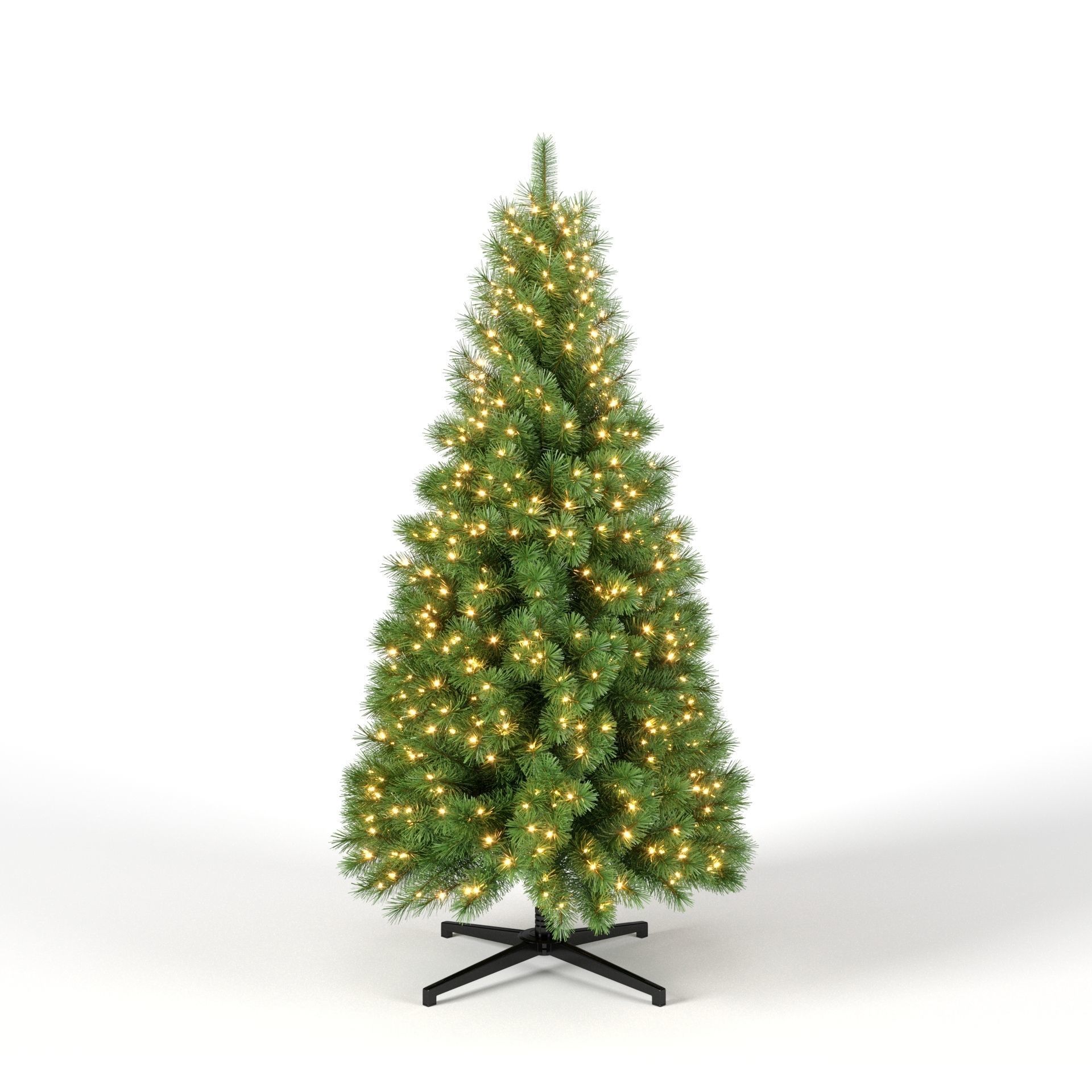 Christmas Tree 7 feet With Lights 3D model_3