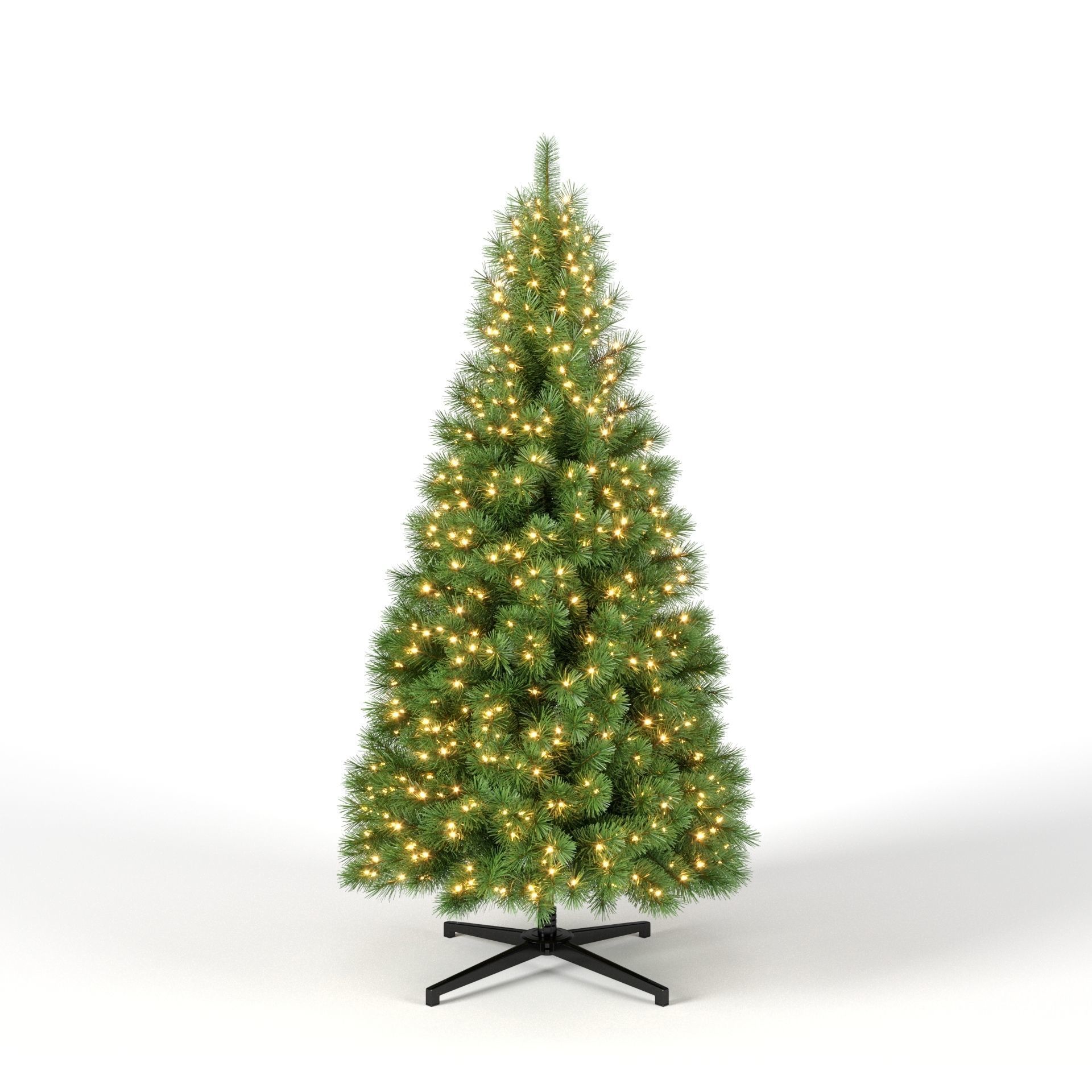 Christmas Tree 7 feet With Lights 3D model_2