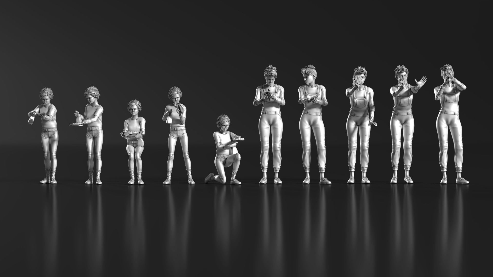 HD People 01 wiping rag 3D model_3