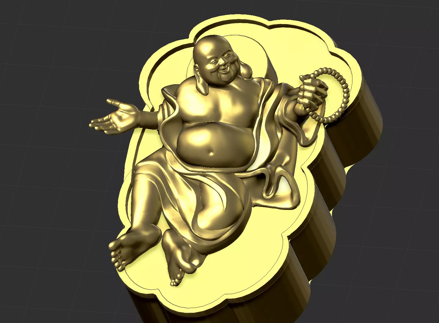 laughing buddha 3D print model