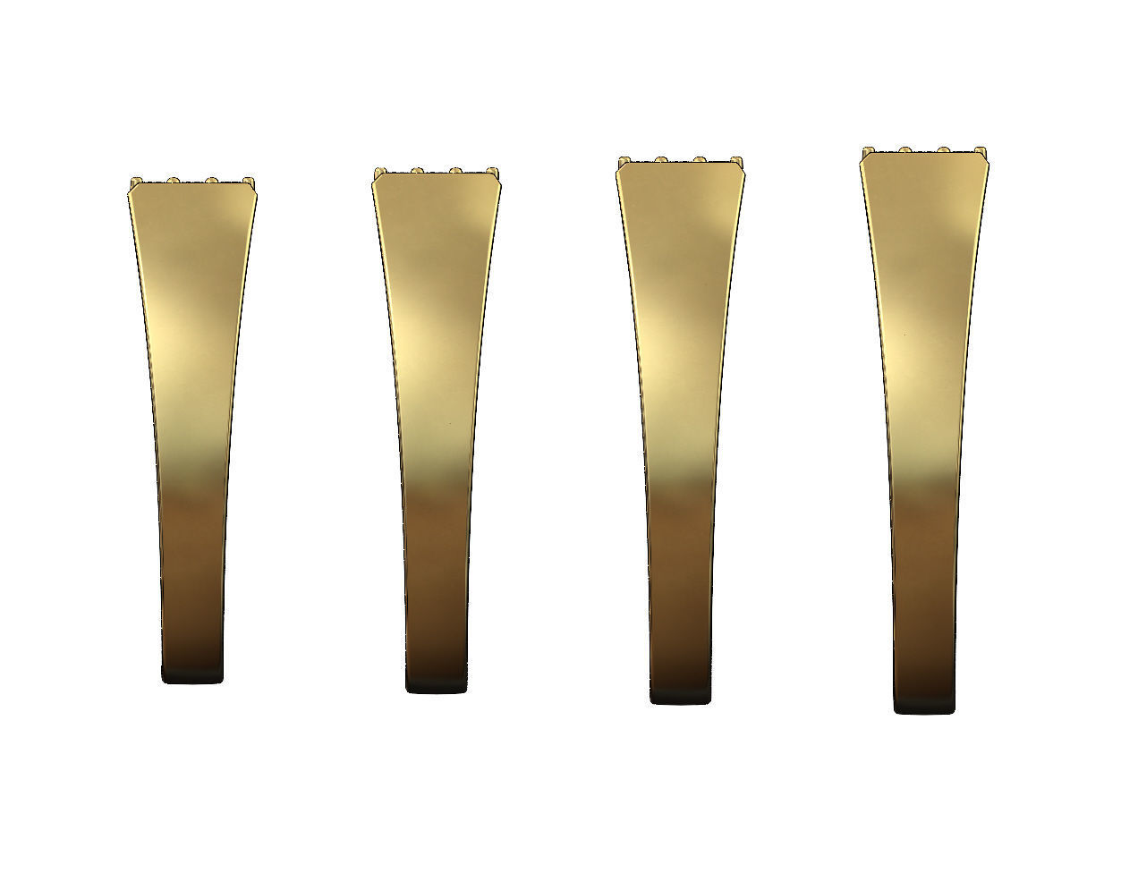 Diamond line rectangular signet ring US sizes 6to9 3D print model_2