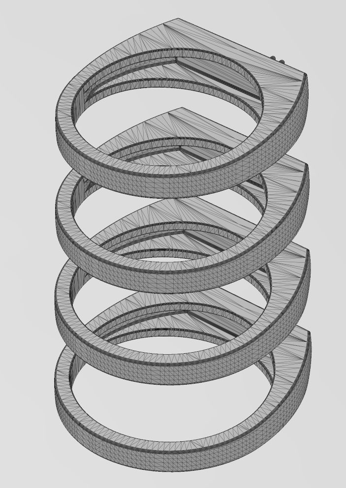 Diamond line rectangular signet ring US sizes 6to9 3D print model_13