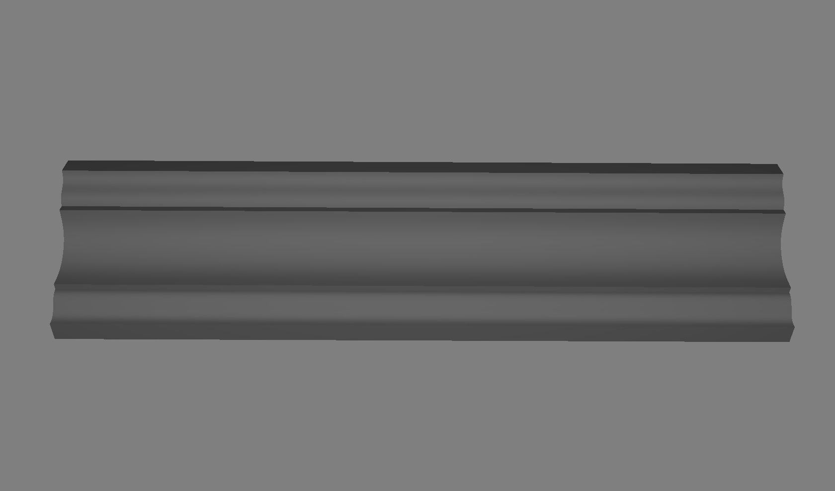 Cornice Moulding  Low-poly 3D model_4