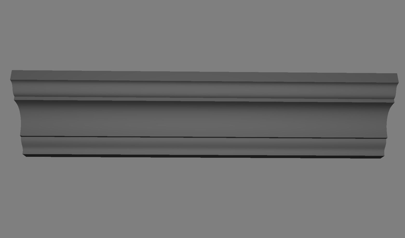 Cornice Moulding  Low-poly 3D model_3