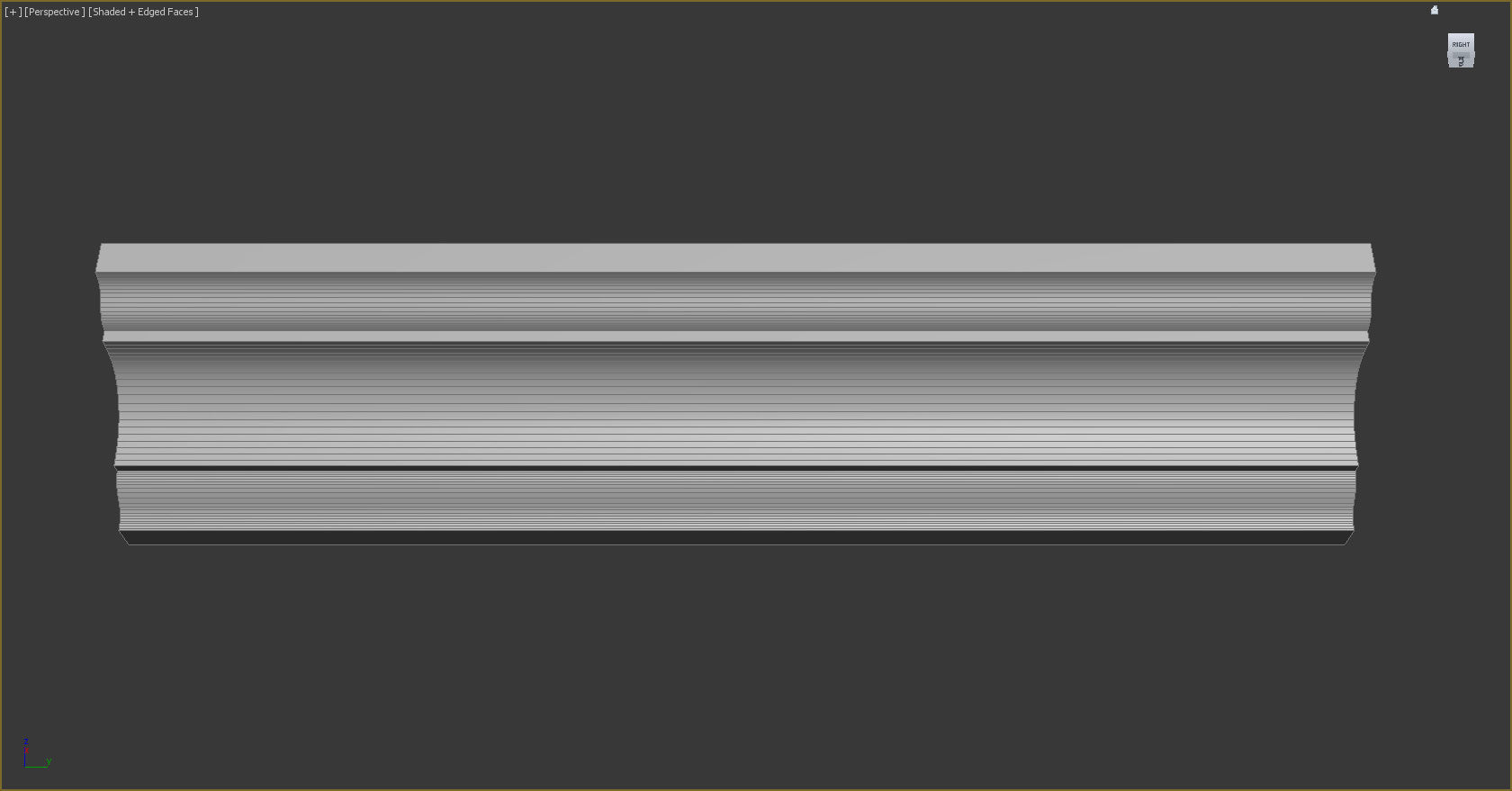 Cornice Moulding  Low-poly 3D model_11