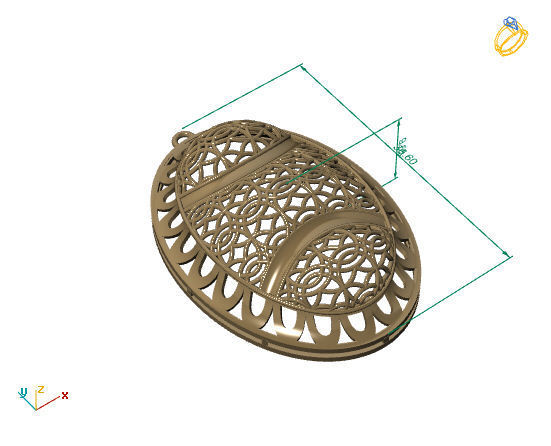 Large Pendants 3DM File 8 3D print model_1