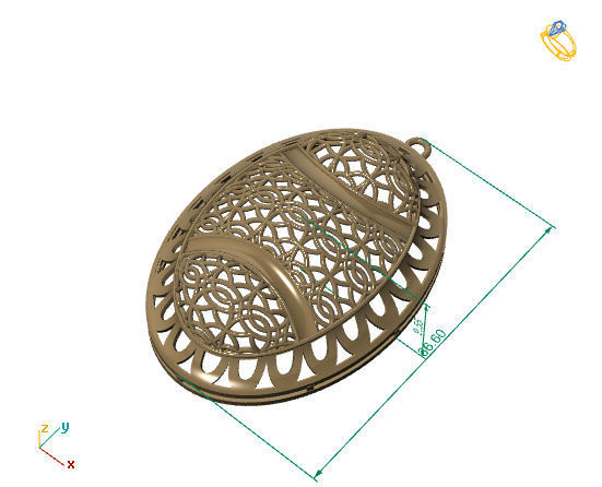 Large Pendants 3DM File 8 3D print model_2
