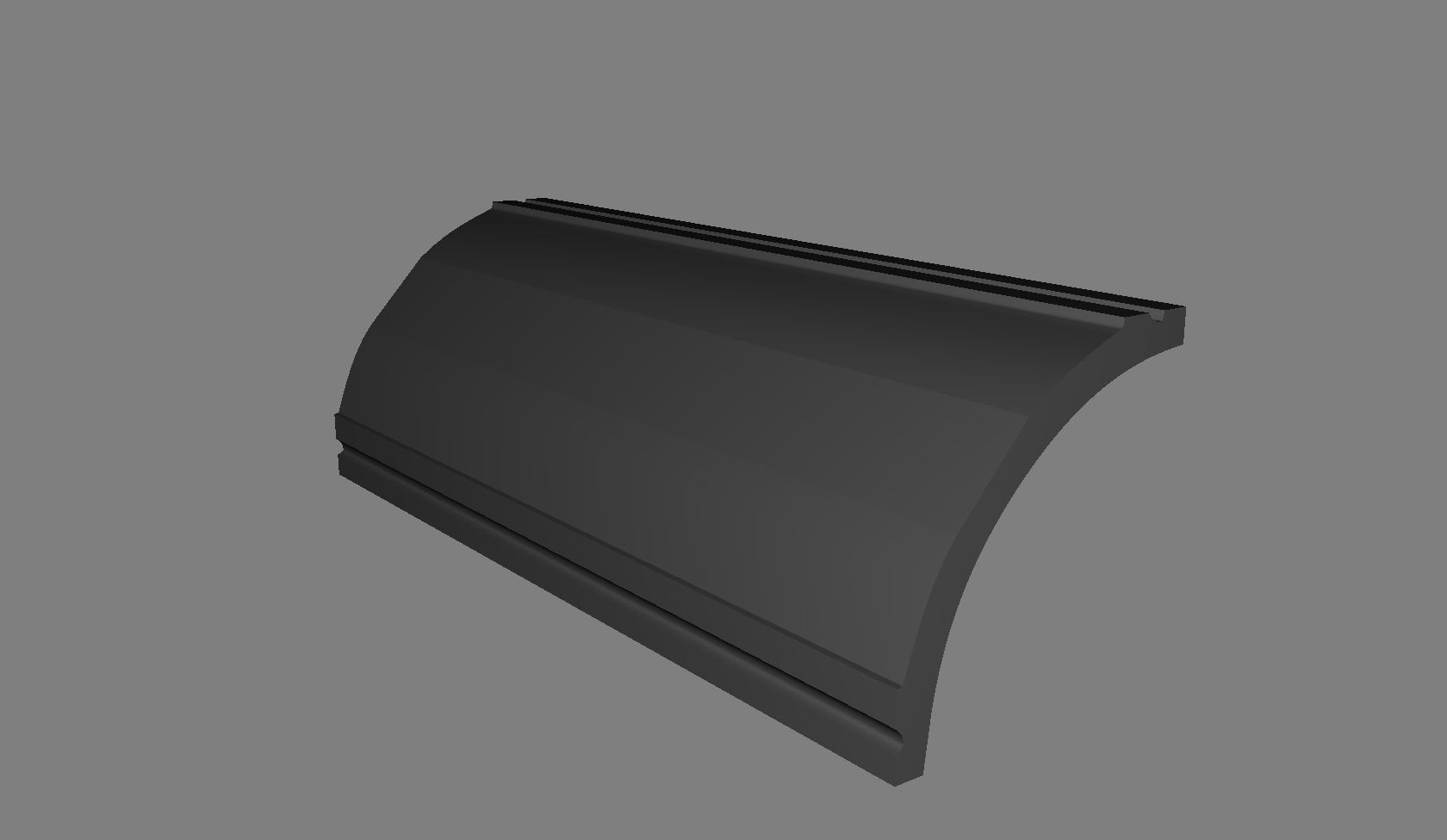 Cornice Moulding Low-poly 3D model_3