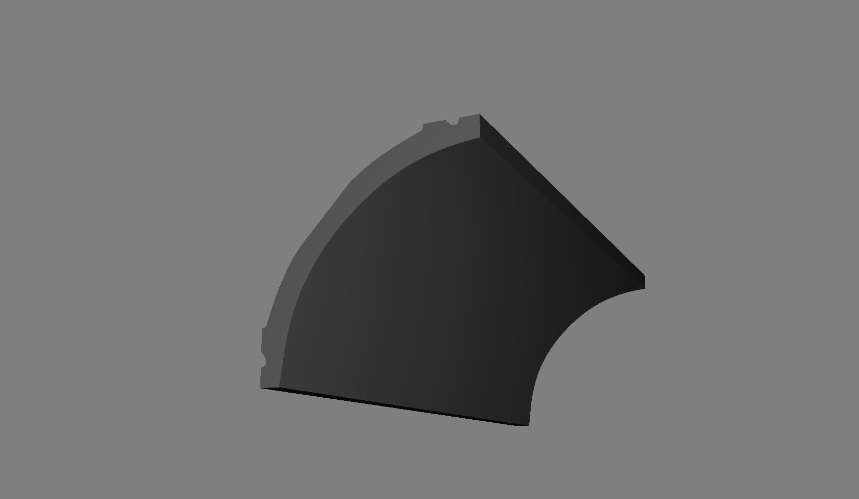 Cornice Moulding Low-poly 3D model_1