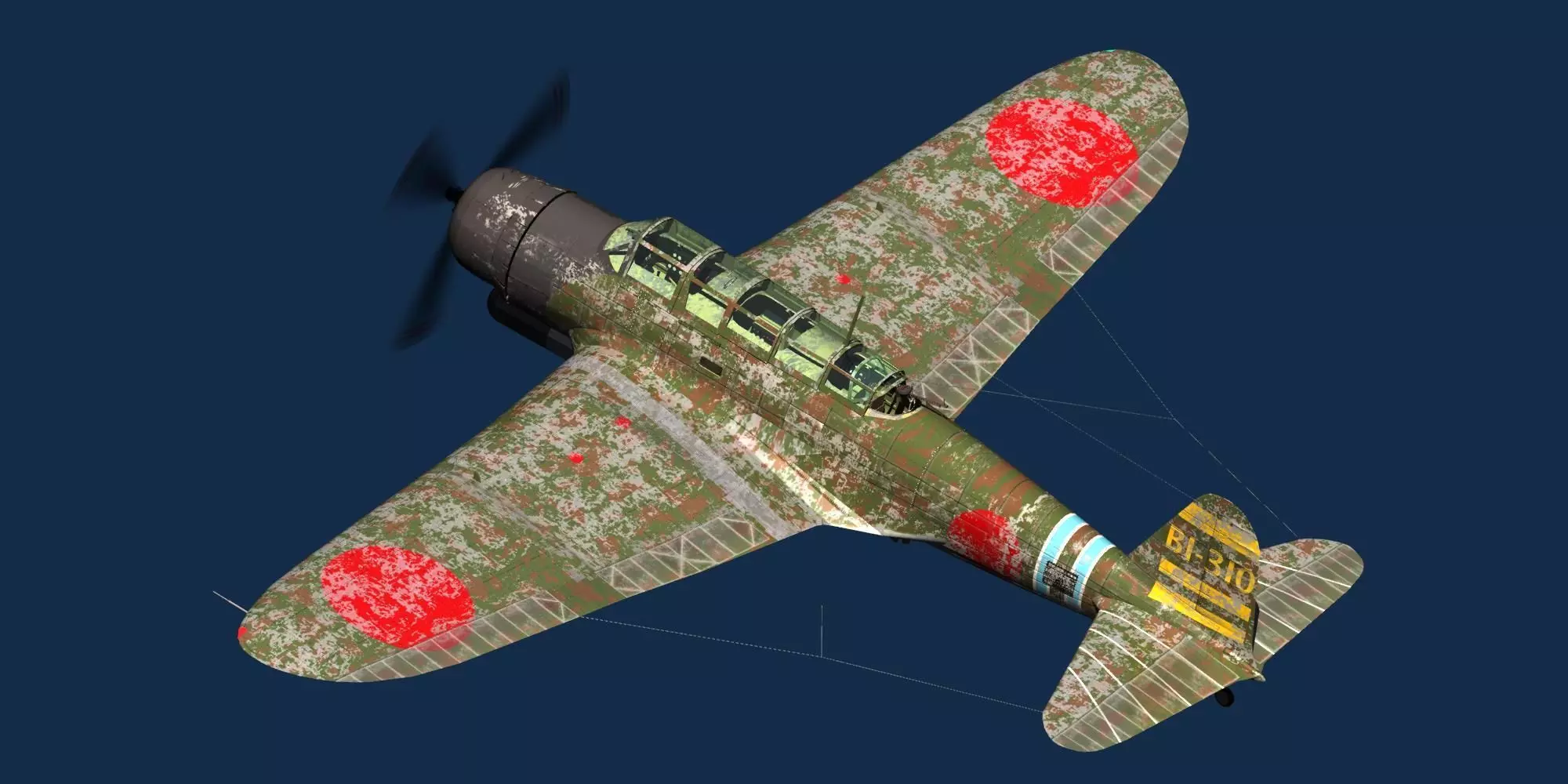 INJ NAKAJIMA B5N2 Kate 3D model