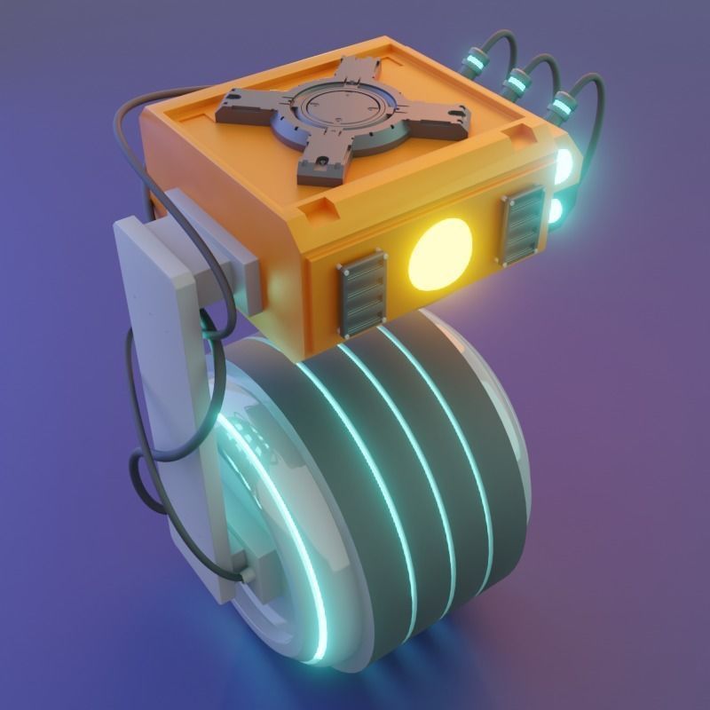 Robot BB-009 Free 3D model_1