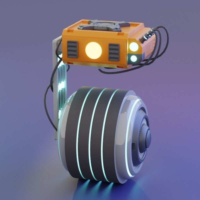 Robot BB-009 Free 3D model_2