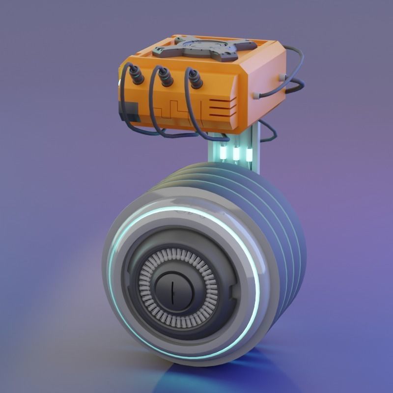 Robot BB-009 Free 3D model_3