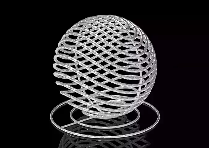 spherex metal egg 3D print model