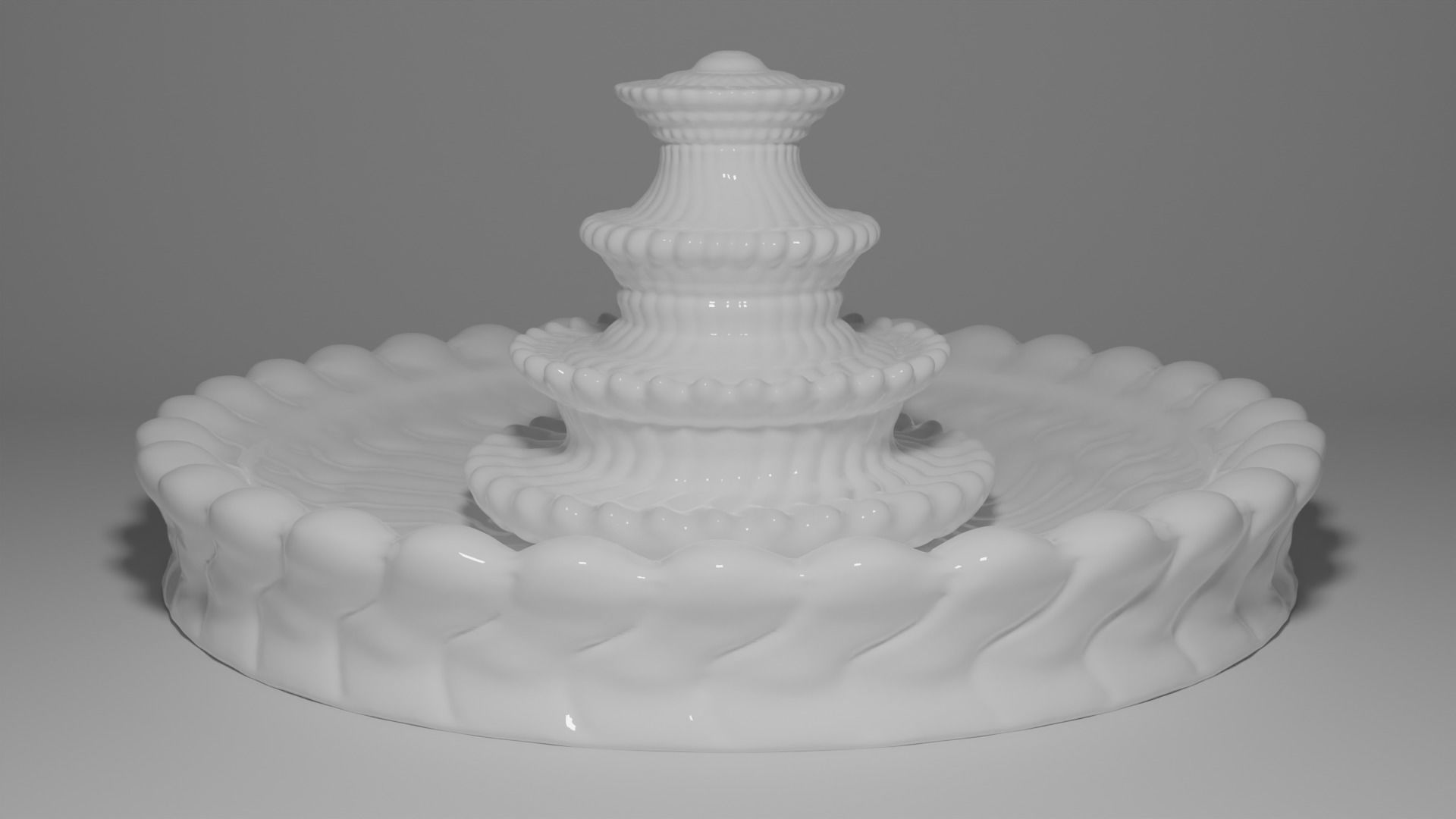 Fountain with pattern  3D model_1