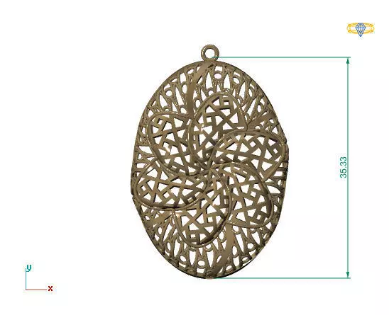 Large pendants 3DM File 34 3D print model_0