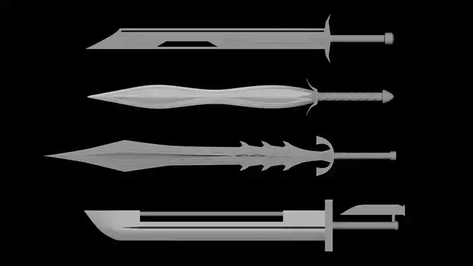 Sword Low-poly 3D model
