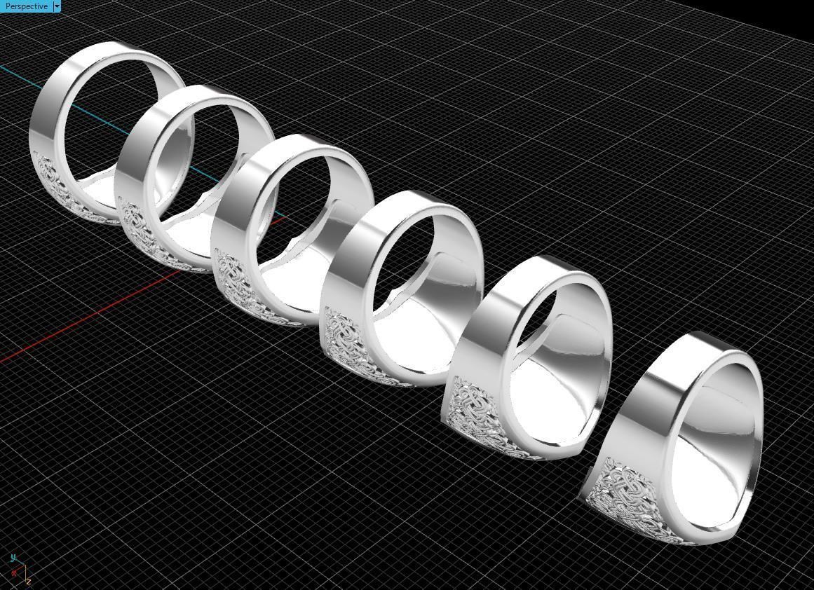 lion ring 3D print model_3