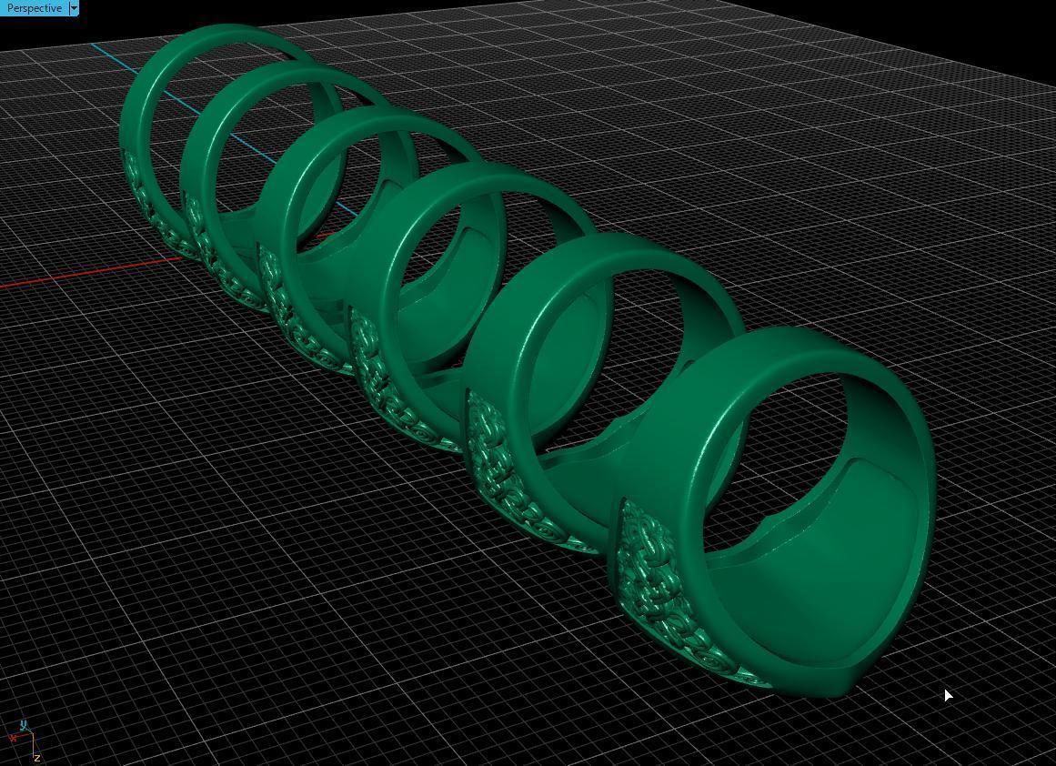 lion ring 3D print model_12