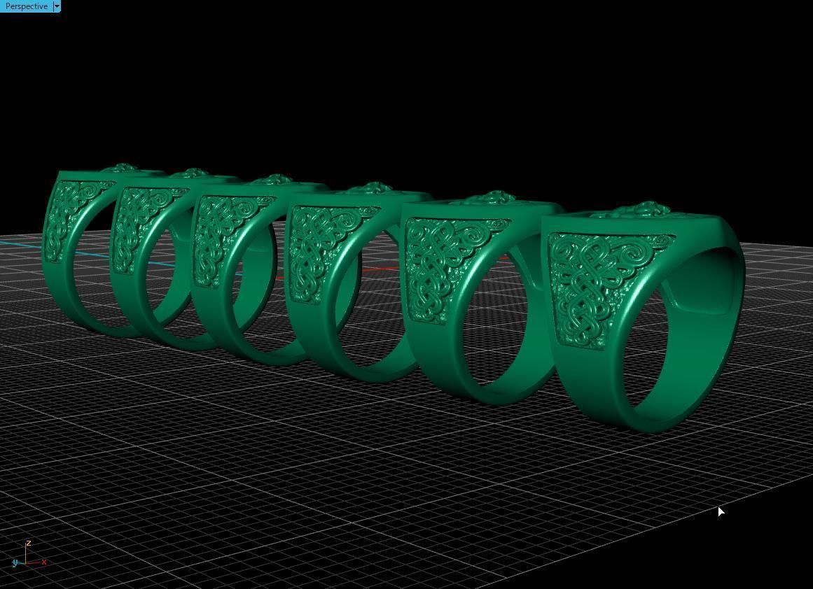 lion ring 3D print model_13