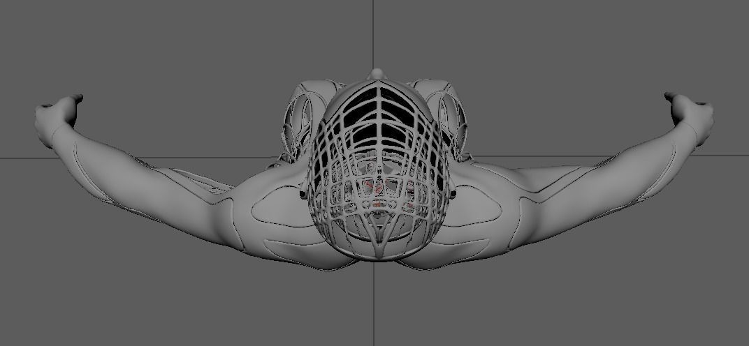 Sci Fi Humanoid Robot Character  3D model_18