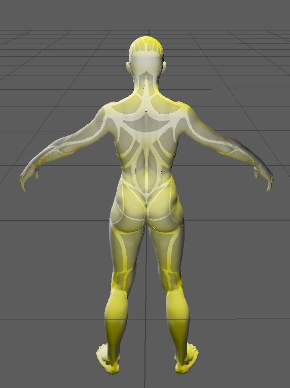 Sci Fi Humanoid Robot Character  3D model_15