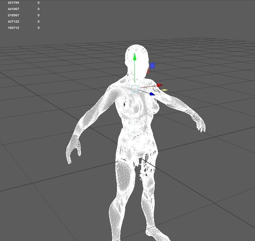 Sci Fi Humanoid Robot Character  3D model_24
