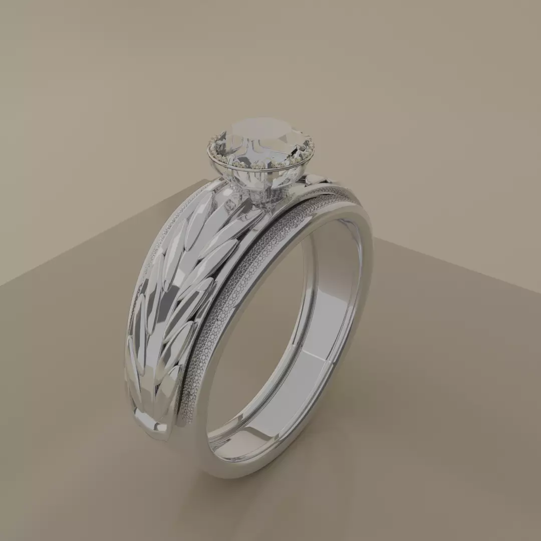 diamond ring in blender 3d model 3D model