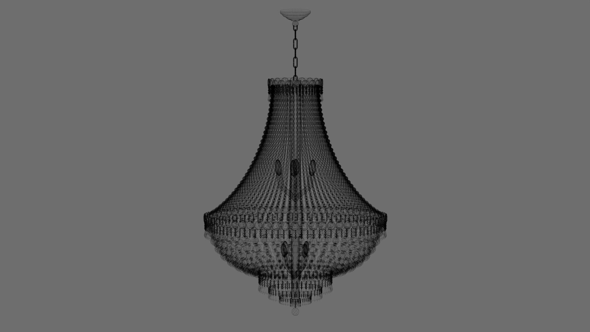 Chandelier Light 3D model_7