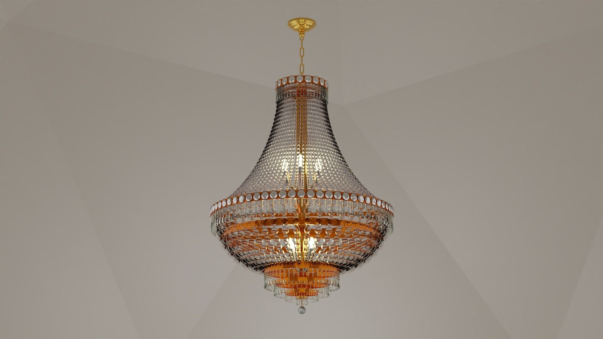 Chandelier Light 3D model_4
