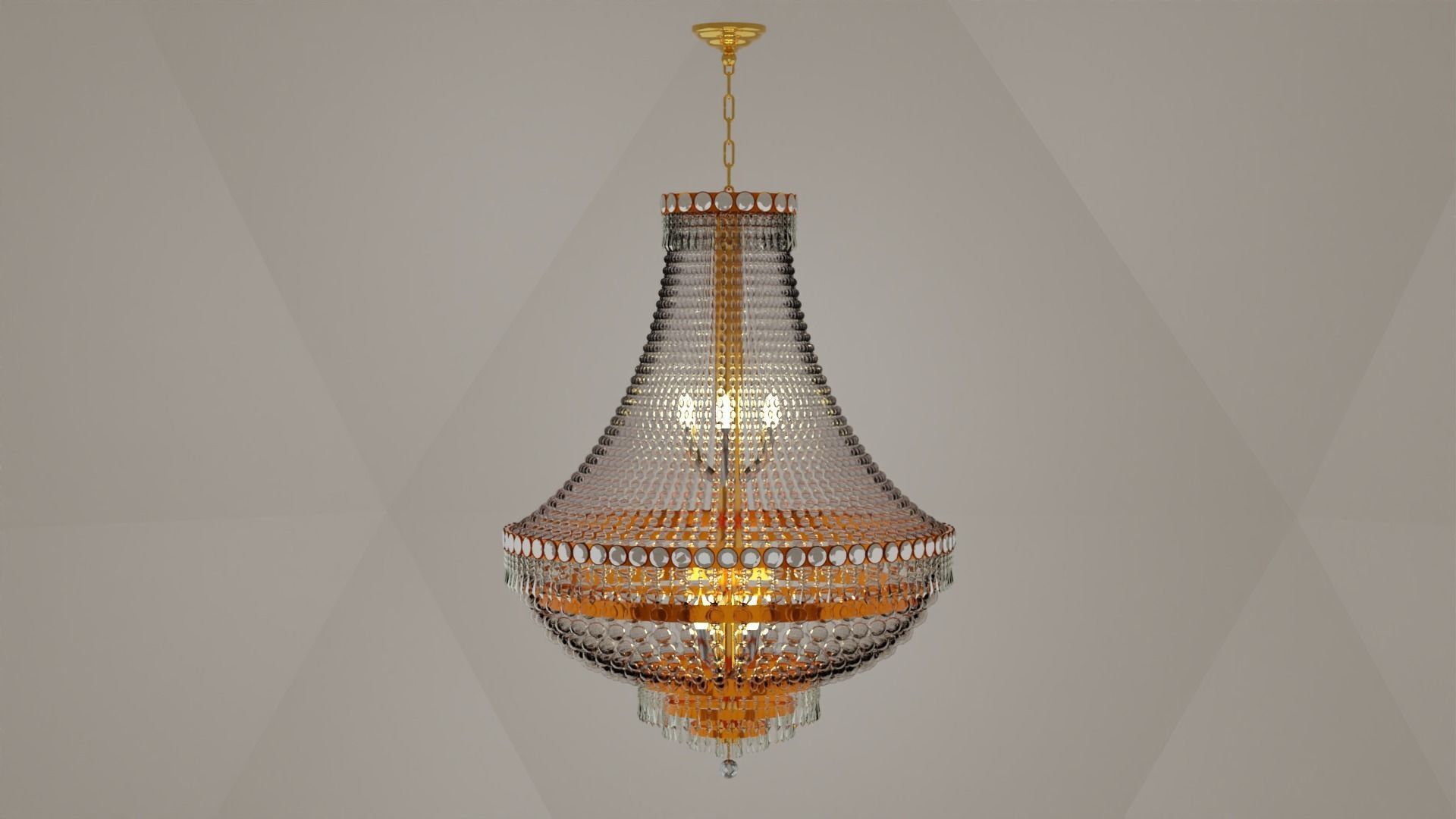 Chandelier Light 3D model_2