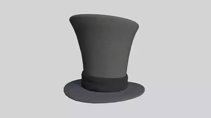 Top Hat 04 Gray Black - Character Fashion Design