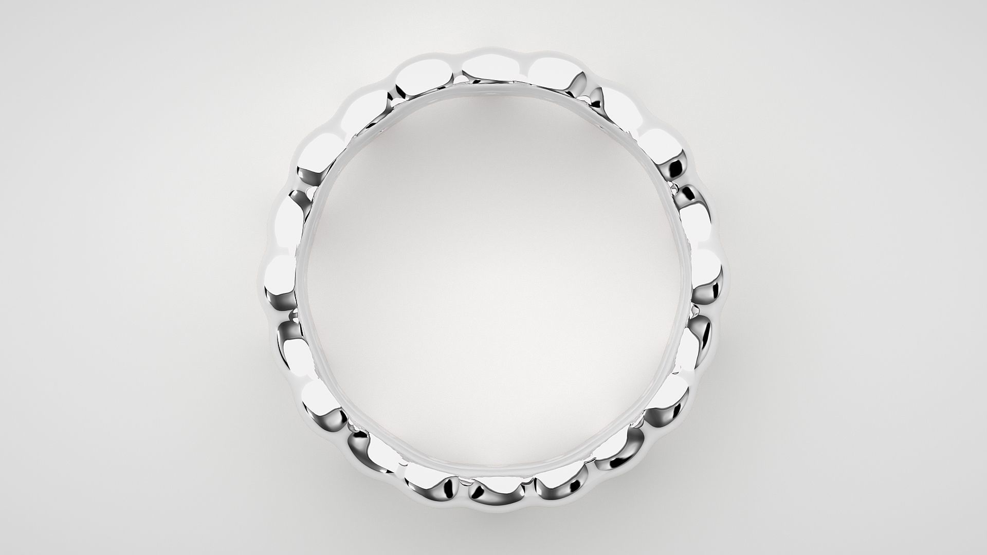 Eternity Band Diamond Ring 3dm stl render detail 3D print model_5