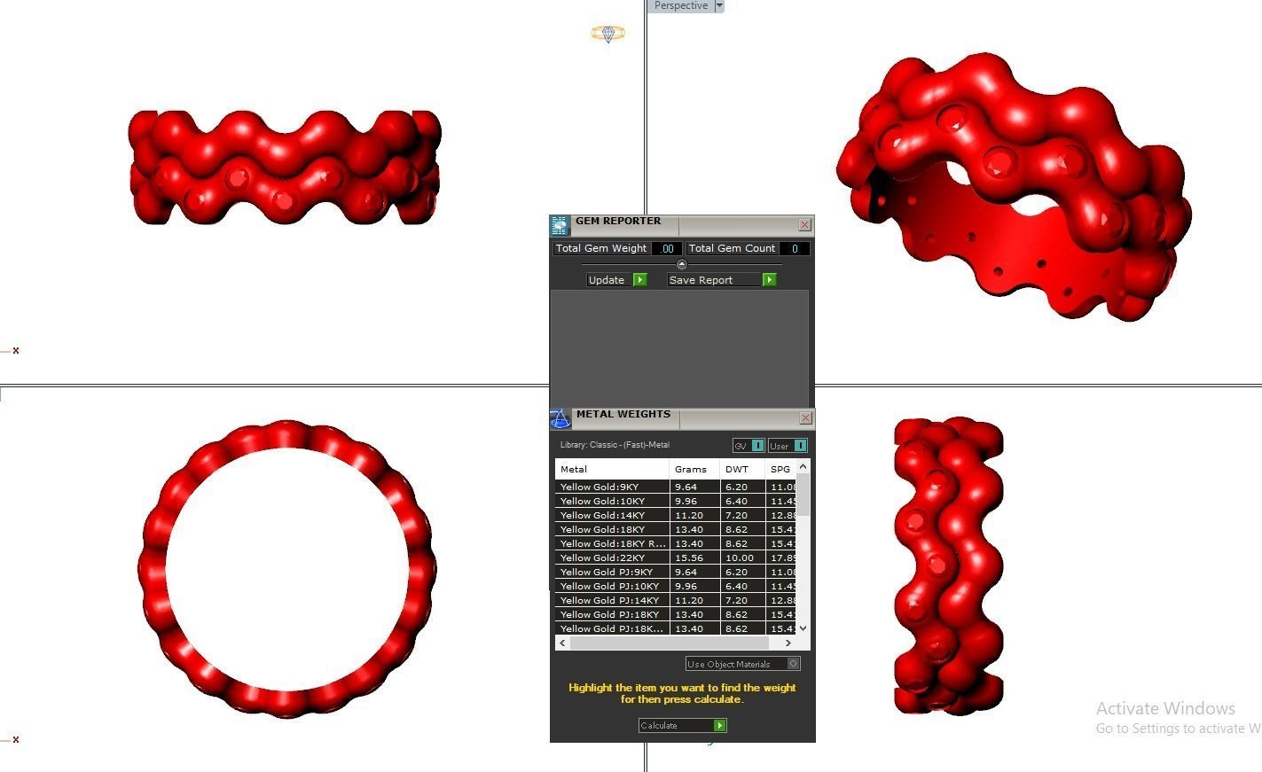 Eternity Band Diamond Ring 3dm stl render detail 3D print model_3