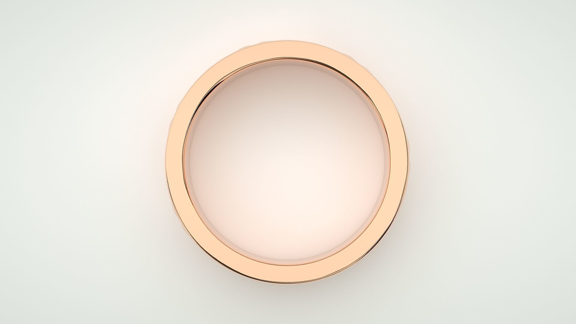 Eternity Band Diamond Ring 3dm stl render detail 3D print model_1