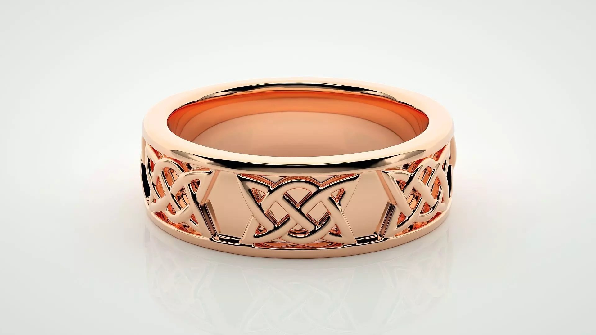 Eternity Band Diamond Ring 3dm stl render detail 3D print model_0