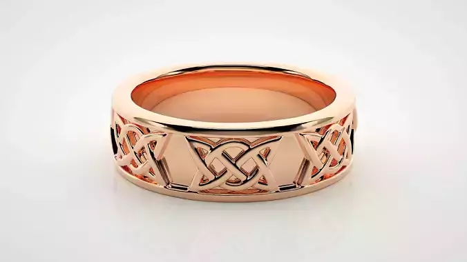 Eternity Band Diamond Ring 3dm stl render detail