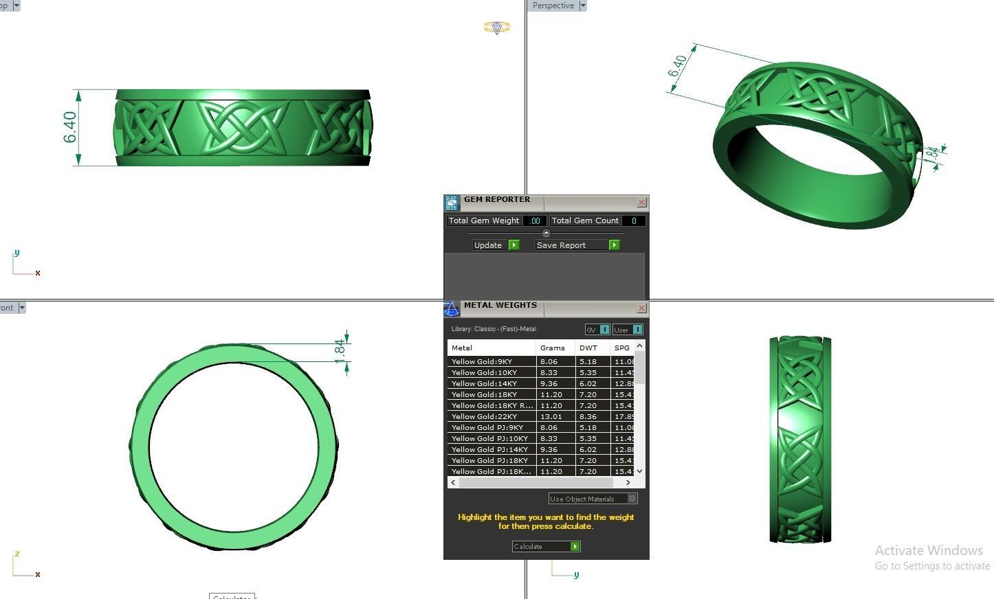 Eternity Band Diamond Ring 3dm stl render detail 3D print model_3